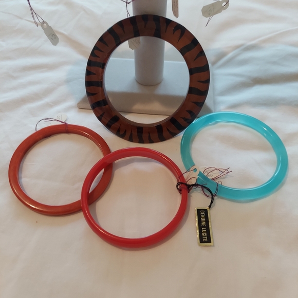 Colorful Bangle Bracelet Lot of 10 - Various Colors, Widths, Materials - - Picture 6 of 7